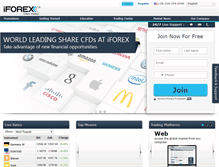 Tablet Screenshot of iforex.com